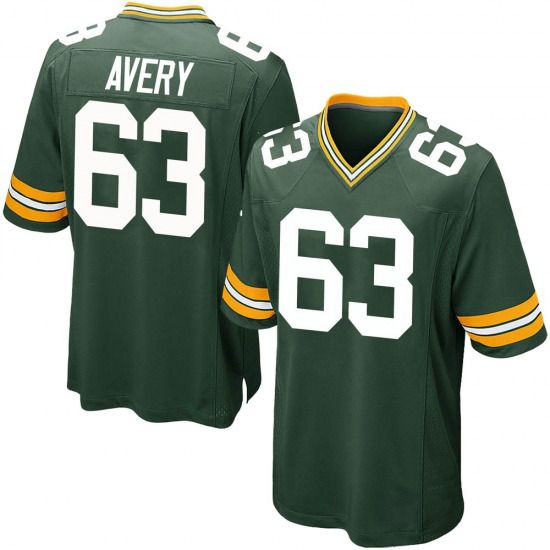Men Green Bay Packers 63 Josh Avery Green Nike Limited Player NFL Jersey